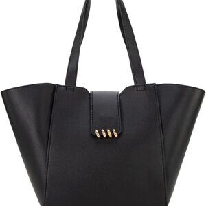 Women’s Vegan Leather Tote Bag Lightweight Spacious Foldable Purse